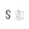 Kitchen hook/sailing boat S hook - 4 mm A4 (T316) marine grade stainless steel Pack Size : 8
