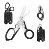 6 in 1 Multifunctional Trauma Shears Foldable with Strap Cutter