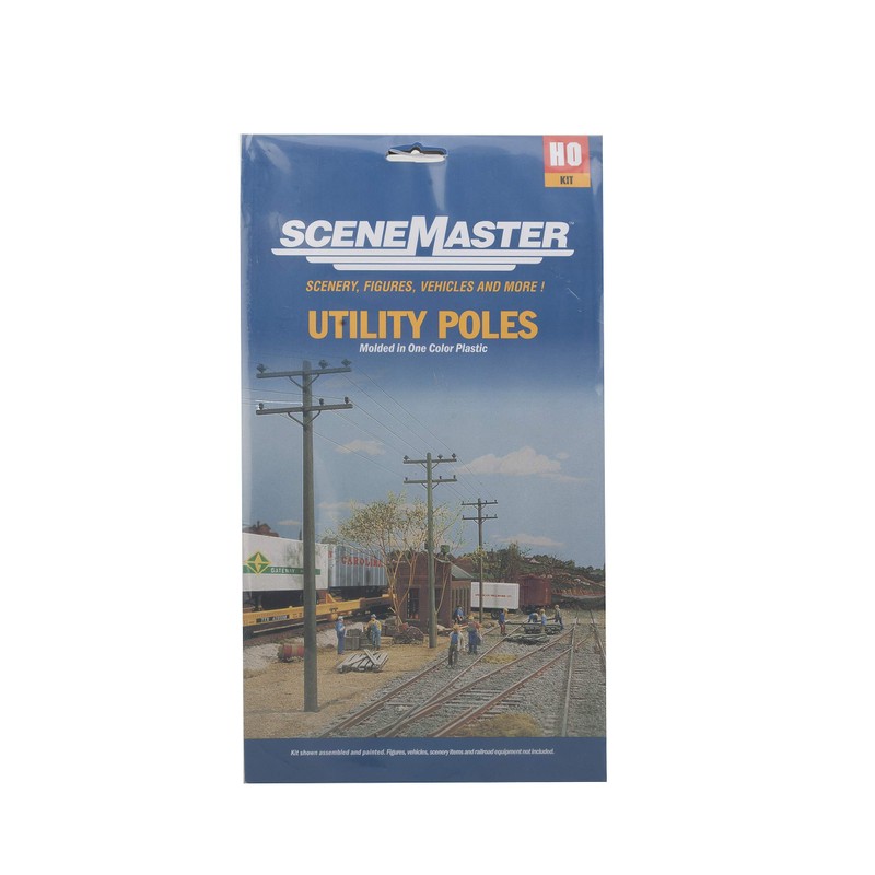 Walthers SceneMaster Electric Utility Pole Set pkg(24) 949-4120 HO Scale