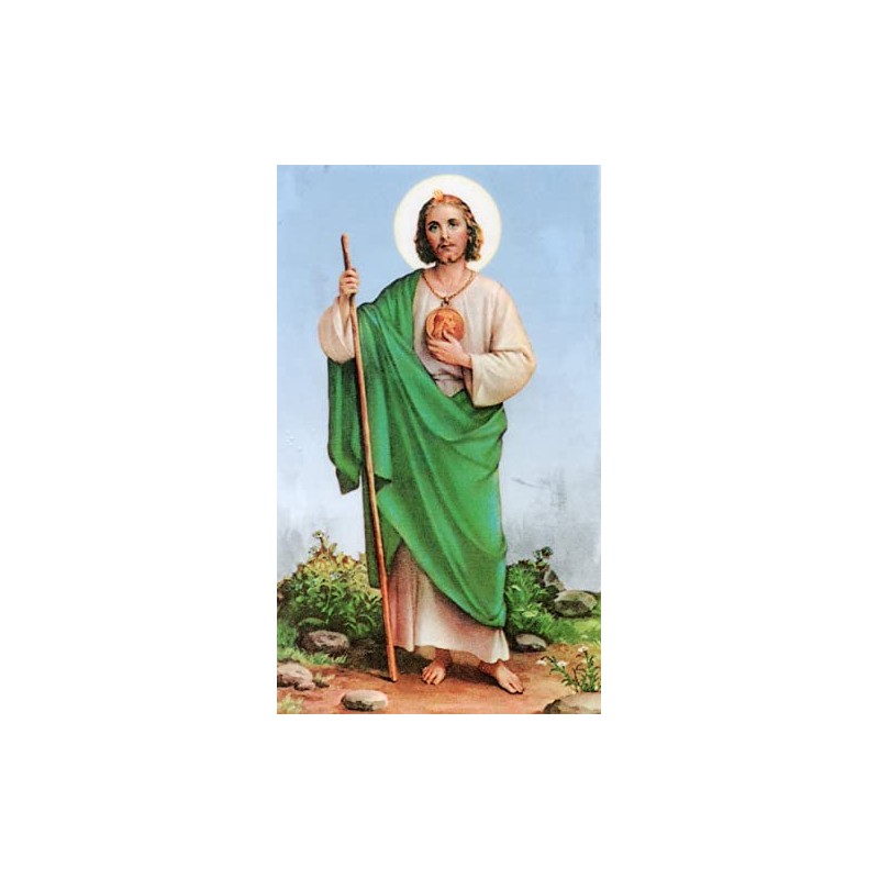 Novena to St. Jude N holy card - laminated -