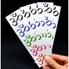 30 Premium Ohm Temporary Tattoos, Aum Om