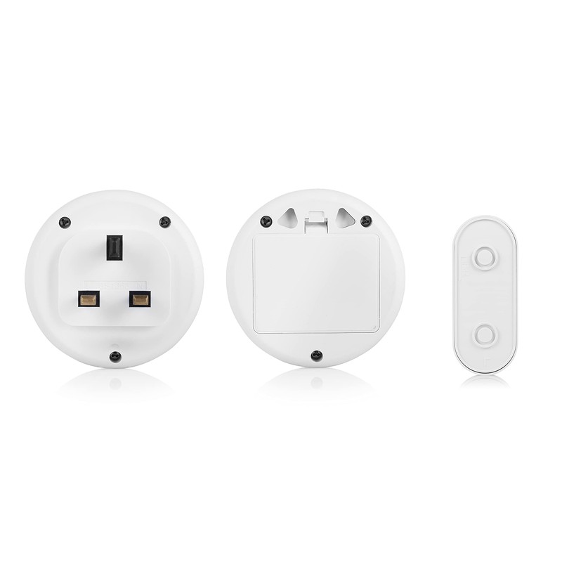 Byron DBY-23514UK Wireless Plug In Doorbell Set, 175m Range, 8