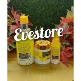 Crystal White Uv Lightening Milk & Double Action Serum, Lotion & Cream 3in1