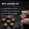 Metal W6 Dice, Dice Set 16 mm D6 Dice, ZHOORQI
