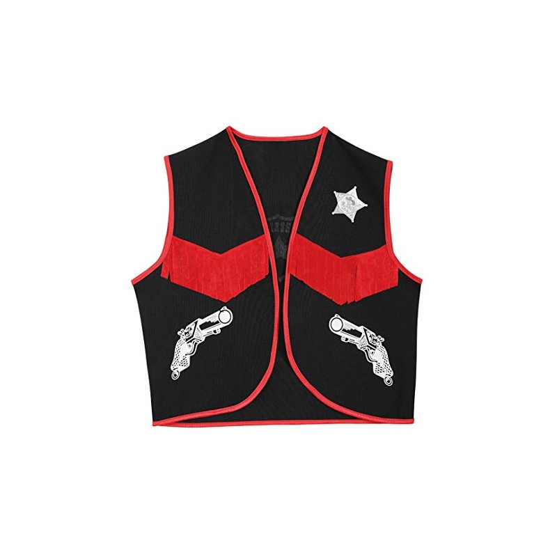 Cowboy Vest Children's Costume Size 116, black
