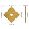 Hardware Philosophy Clover Brass Backplate Washers 1.7 Inches - Set