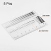 QUARKZMAN 5pcs High Precision SEC Size Estimation Chart 8 cm