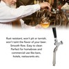 Beer Faucet Stainless Steel Draft Beer Keg Tap Turbocharged Less