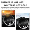 Black & White Leather Steering Wheel Cover, Steering Wheel Cover