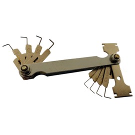 ROAD GENIE Spark Plug Gauge | Double-Ended Design | 8 Round Spark Plug Gauges & 6 Round Wire Gauges | Perfect Fit Every Time | Ideal for DIY & Professional Use