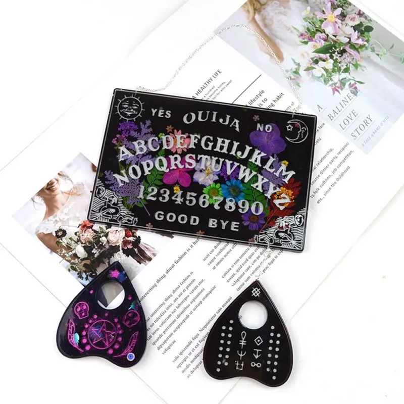 Molde De Resina De Silicona Ouija Para Rectángulo