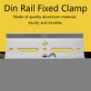 35mm Aluminum Din Rail Fixed Screw Clamp Fasten Clip for