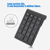 Black 22 Keys Mini Numpad Wireless Bluetooth Numeric Keypad For