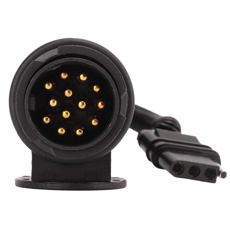 Trailer Plug Adapter 13 Way Round to 4 Way Flat