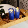 NURADA 3"x6"Flickering Flameless Candles: 3D Wick Acrylic Battery Operated LED