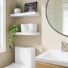 Fixwal Floating Shelves for Wall, 15.7" Wood Wall Mounted Shelves