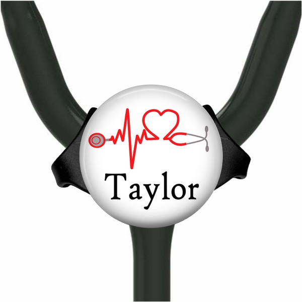 Personalized Stethoscope Tag - 8 Design Colors | Custom Name, Initials, Monogram | Stylish and Practical Accessory for Medical Professionals | Stand Out with Your Unique Design