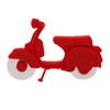 Monsterzeug Pizza Cutter Scooter, Red Pizza Roller, Original Pizza Cutter