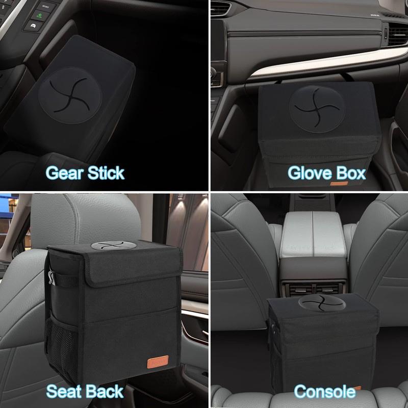 Leak Proof Car Trash Bag Waterproof Garbage Can with Lid