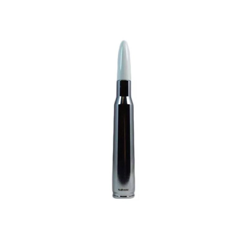 VMS RACING Chrome with White Tip Bullet Antenna for Dodge