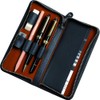 Alassio Writing Instrument Case Real Leather Black 2638