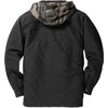 Legendary Whitetails Men's Maplewood Hooded Shirt Jacket, Black Heather