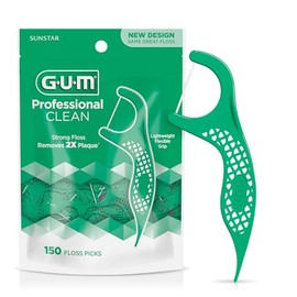Gum - Hilo dental profesional CLEAN (150 hilo dental), menta fresca
