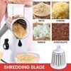 Rotary Cheese Grater Handheld Vegetable Slicer with 3 Drum Blades,