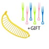 Banana Slicer-perfect for fruit salads Generic Handle Plastic Banana Fruit
