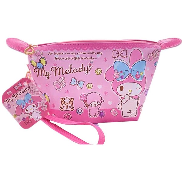 Kerr's Choice My Melody Sanrio Cosmetic Makeup Bag Kawaii Bag | Cute Toiletry Bag Travel Accessories Kawaii Birthday Gift