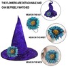 IPENNYE Witch Hat, Halloween, Witch Hat, Lolita, Headpiece, Flowers, Removable,