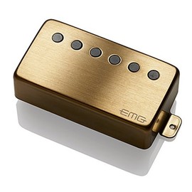 EMG 66 Active Neck Electric Guitar Pickup, Brushed Gold