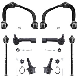 Detroit Axle - 8pc Front End Suspension Kit for 2009-2014 Ford F-150, 2007-2014 Expedition Lincoln Navigator, 2 Upper Control Arms 2 Lower Ball Joints Inner & Outer 4 Tie Rods Replacement