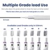 Pacific Arc Chromograph Metal Mechanical Pencil .9 mm Silver Barrel