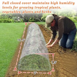 Strong Camel Large Walk-in Plants Greenhouse Portable Garden Green House Hot House w/Combined Cover-White (16.5' x 2' x 1.3')