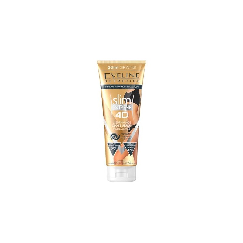 Eveline Cosmetics Slim Extreme 4D Firming Gold Cellulite Serum, 8.8
