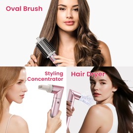 Fentgo Air Curler Dryer: 3-in-1 Auto Wrap Hair Styler with Hot Air for Multi-Styling (PURPLE with Bag)