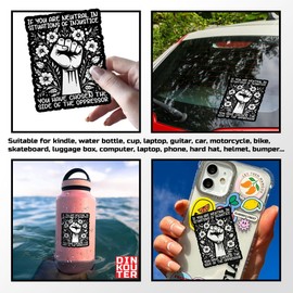 (3Pcs) If You are Neutral in Situations of Injustice Sticker, Human Rights Activism Protest Political Liberal Leftist Waterproof Vinyl Decal for Laptop Water Bottle Hard Hat Equality Gifts 2 Inches