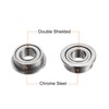 sourcing map MF63ZZ Flanged Ball Bearing, 20pcs 3x6x2.5mm Chrome Steel