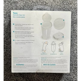 MUNCHKIN TWIN PACK!  Portable Disposable Diaper Pail - Holds 60 Diapers! - NEW!