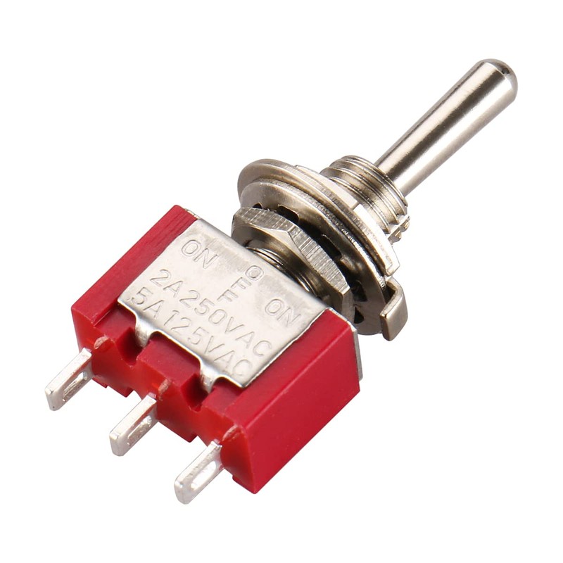 Baomain Toggle Switch MTS-123 SPDT Momentary (ON)-Off-(ON) 3 Files 3