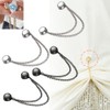 Ouliget Multi-Function Magnetic Clothing Clips,Pinless Brooch Chain Magnetic Buttons Shawl