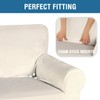 H.VERSAILTEX Stretch Velvet Loveseat Covers for 2 Cushion Couch Covers