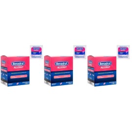 BENADRYL 4 PACK Benadryl Allergy Relief Diphenhdramine HCI  25mg Antihisamine 25X2 tablet
