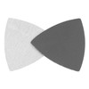 TOP-VIGOR 8Pcs 1500 Grit Triangular Sandpaper, 90mm Hook and Loop