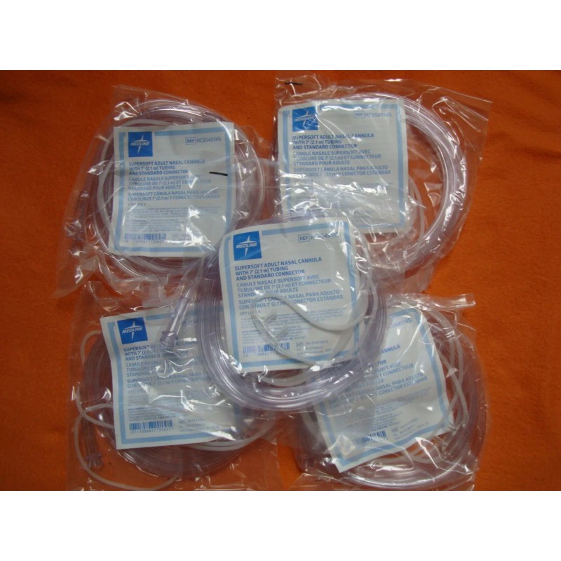 Medline 7 foot Soft Touch Cannula Oxygen Tubing HCS-4514S Lot