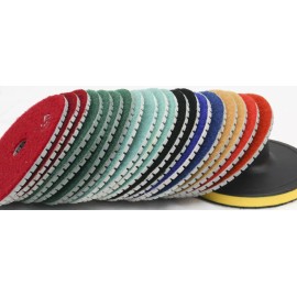 Roxx Tools 5 inch Diamond Polishing Pads Wet/Dry Set Granite Concrete Marble Stone 8 Piece