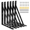 Heavy Duty Shelf Brackets 12 x 8 inch, 6 Pack