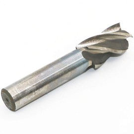 HSS End Mill Drill Bit - 1" Cutting Dia, 3/4" Shank, 4 Flute CNC End Mill Cutter for Wood, Aluminum, Steel, Titanium, Foam, Plastic