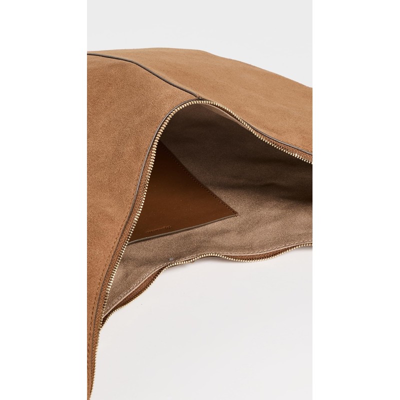 Madewell Women's Suede Essentials Slouch Hobo: Studs, Aged Cognac, Brown,